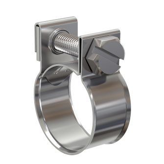Stainless steel fuel hose clamps