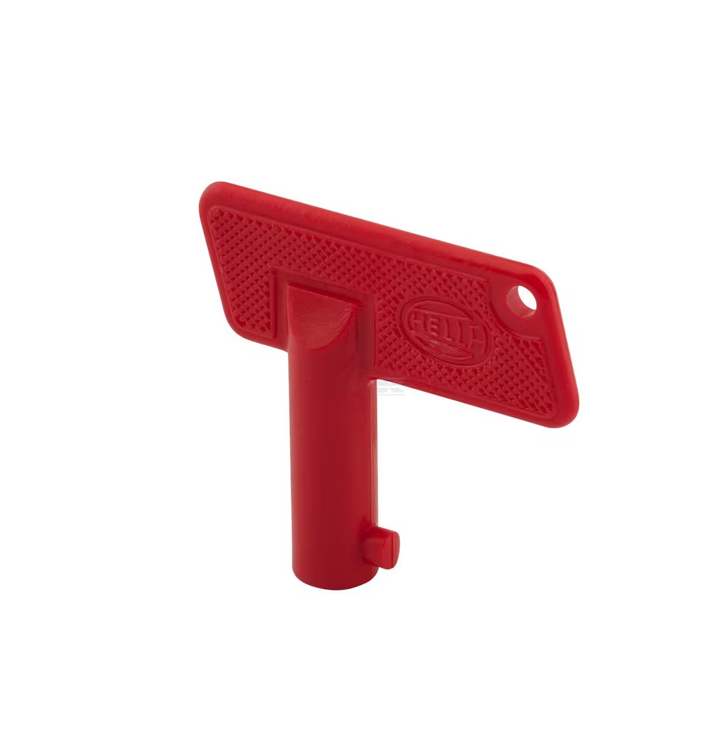 Sleutel voor hoofdschakelaar 9mm as kunststof sleuf