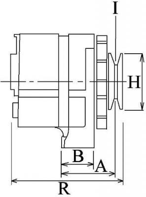 Dynamo Honda Marine BF135 BF150  12v  nieuw - Afbeelding 2