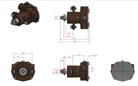 Impeller pump Kohler G907P Cooling water pump generator 8 - 12.5 kW - Image 2