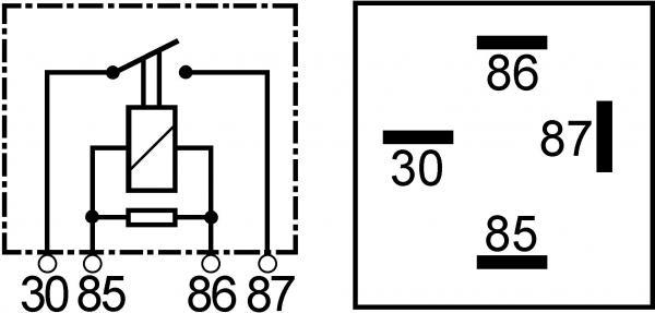 Mini relay 24V 70A 30, 85, 86, 87 - AB Marine service