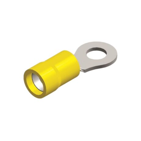 PVC ring tongue M6 yellow 4-6mm² packaging 5 pieces