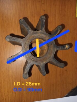 Impeller pump Doosan L136, L086 Cooling water pump photo review