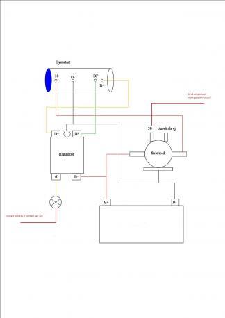 Complete set Dynastarter with regulator and starter relay Volvo Penta ...