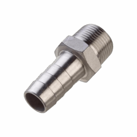 Slangnippel  1/8-27 NPTF x 6.00 mm slangpilaar