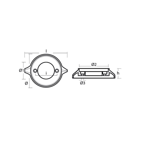 Anode Oscillti En Aluminium Pour Volvo 280/290, Simple Hélice, Pour Eau De Mer