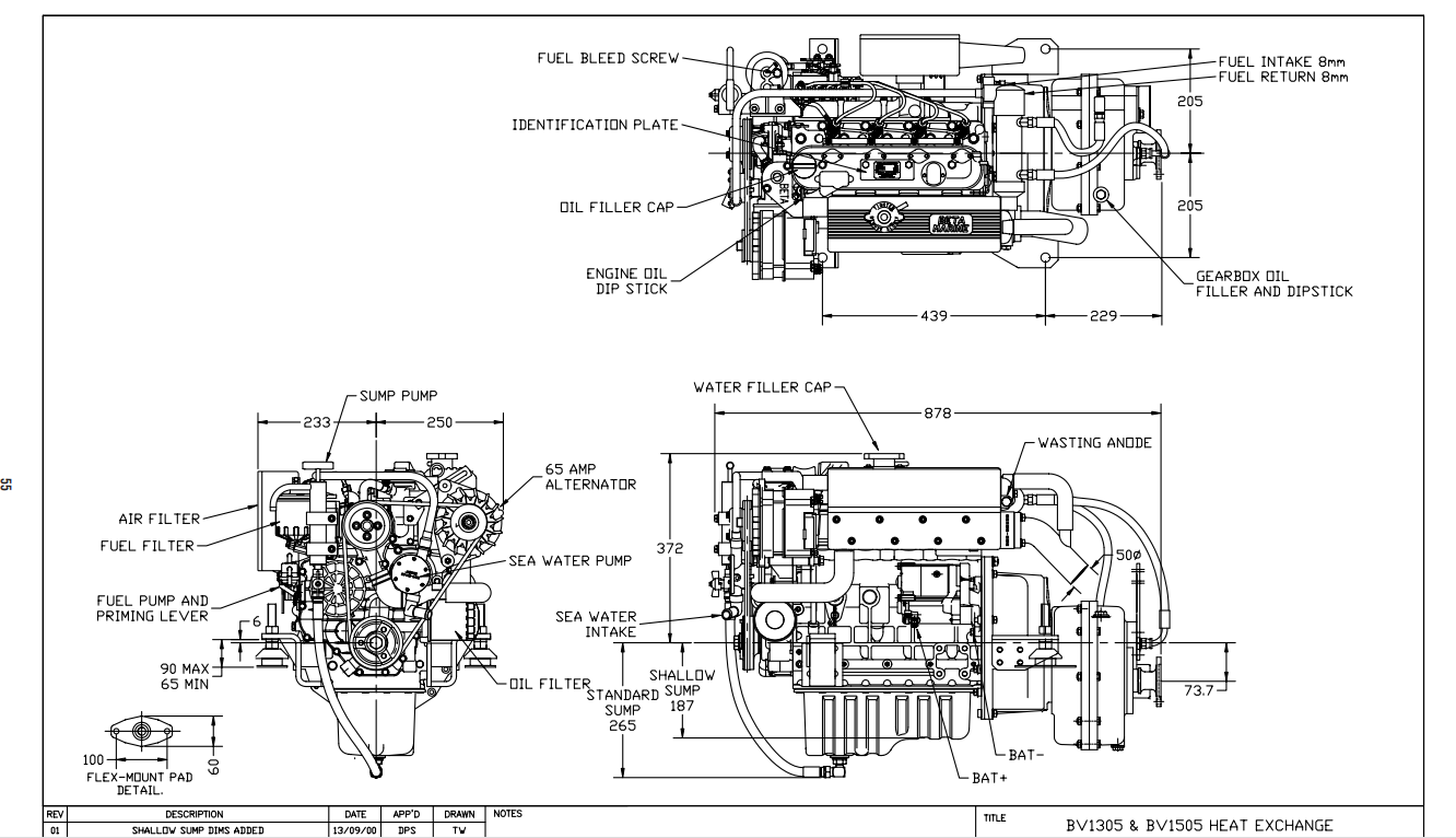 Beta Marine 35hp Marine engine (Keel cooling) - AB Marine service