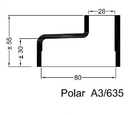 Rubbermof warmtewisselaar Polar A3/635 80/28 De rubber gegoten einddop is ontworpen voor warmtewisselaar en oliekoelers van polar.
