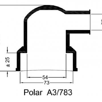 Rubbermof warmtewisselaar Polar A3/783 73/22 De rubber gegoten einddop is ontworpen voor warmtewisselaar en oliekoelers van polar.