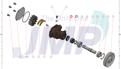 JMP Mechanical seal kit MCSSET0017 - Afbeelding 2