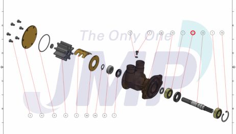 JMP Retainer 0040 for pump JD25UH - Afbeelding 2