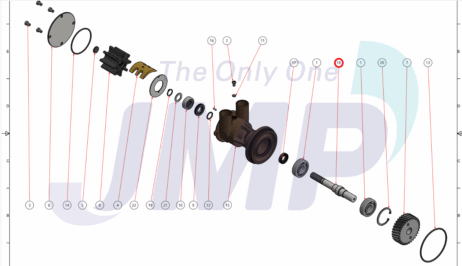 JMP Shaft 0158 for pump CT0440 - Afbeelding 2