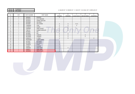 JMP Wear plate WER0002 - Afbeelding 3