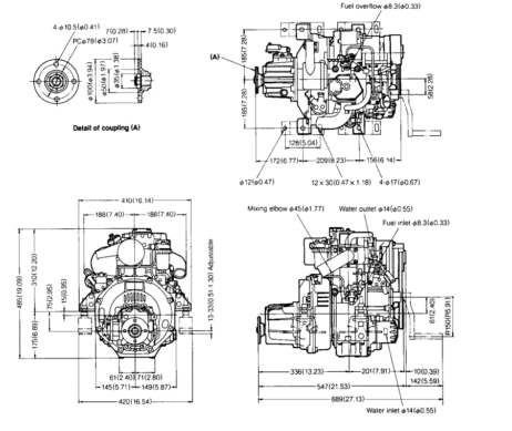 Yanmar 1GM10 10pk scheepsmotor met keerkoppeling - Afbeelding 9