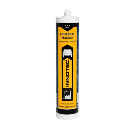 Onderwaterschip Zwart huiddoorvoer kit 290ml ADHESEAL Marine (koker) scheeps kit