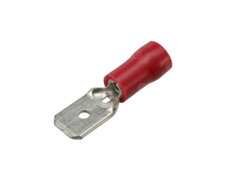 Cable lug/Amp plug 6.3 mm red/male (per 100 pieces)