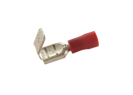 Cable lug/Amp plug 6.3 mm red double (per 100 pieces)