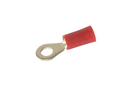 Cable lug/Amp plug 4 mm red (per 100 pieces)