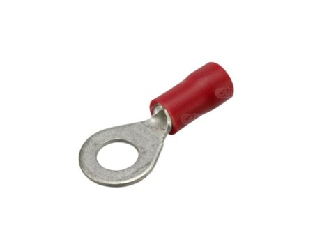 Cable lug/Amp plug 5 mm red (per 100 pieces)