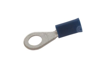 Cable lug/Amp plug 6 mm blue (per 100 pieces)