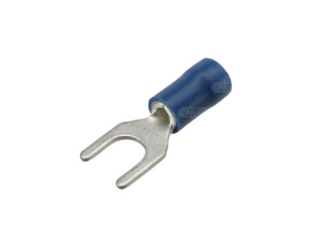 Cable lug/Amp plug (fork) 5 mm blue (per 100 pieces)