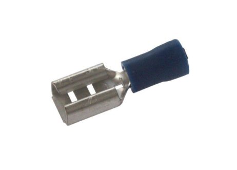 Kabelschuh/Amp stecker 8 mm blau (100 Stück)