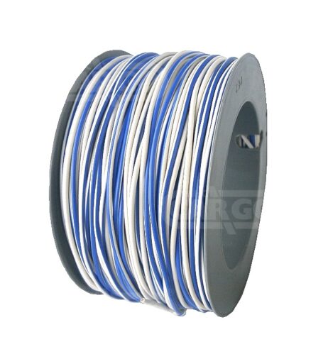 Draad 1.5 mm² wit/blauw (per 100 meter)