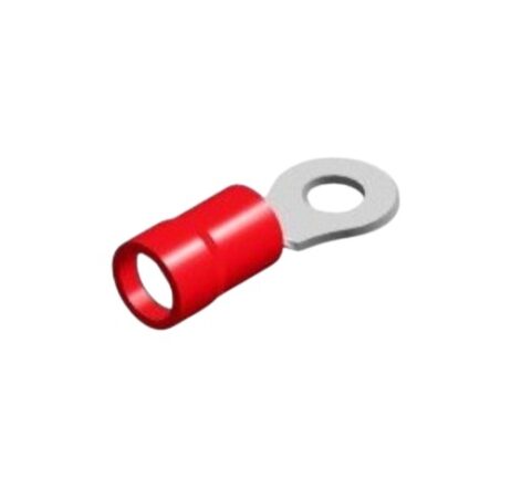PVC ring tongue M4 red 0.5-1.5mm²