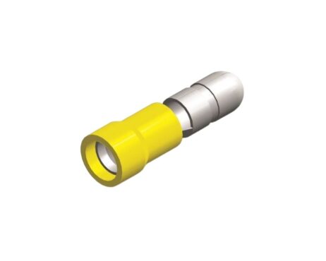PVC rondstekker 5mm geel 4 - 6mm² verpakking 5 stuks