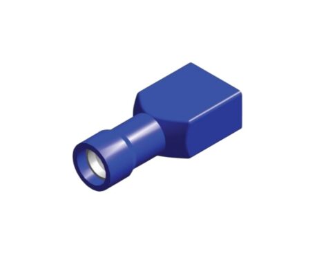 PVC huls 6.3X0.8 blauw 1,5 - 2,5mm² verpakking 5 stuks