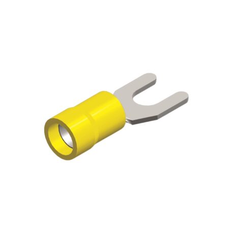 PVC vorktong M5 geel 4-6mm² verpakking 5 stuks