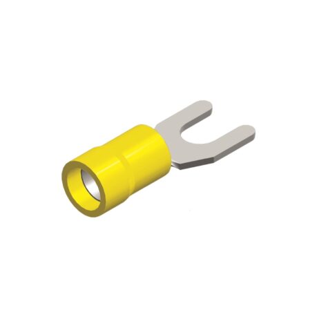 PVC fork tongue M6 yellow 4-6 mm² packaging 5 pieces