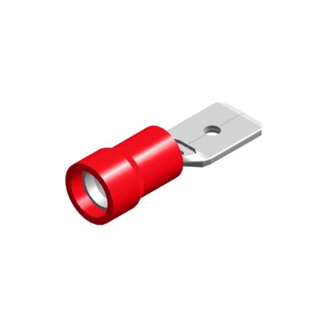 PVC flat plug 2.8X0.5 red 0.5-1.5mm² packaging 5 pieces