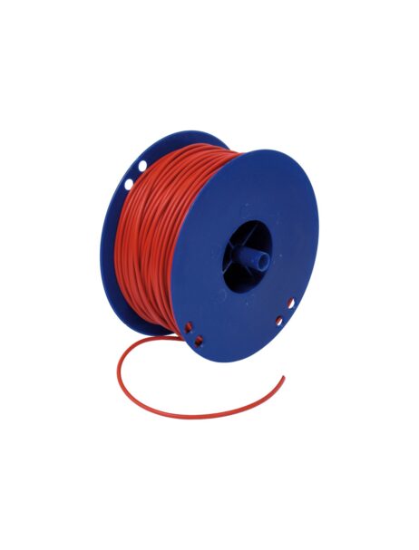 Car cable 1.0mm² Red VDS Reel per 100 meters