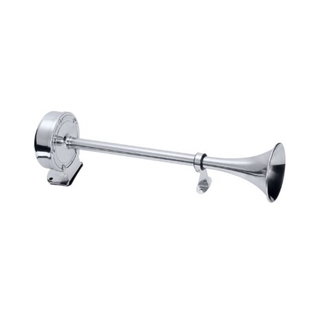 Deluxe single air horn 12v, completely stainless steel Main Image