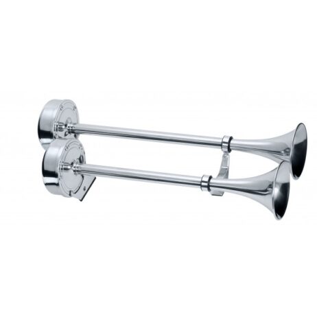 Deluxe dual air horn 24v, completely stainless steel Main Image