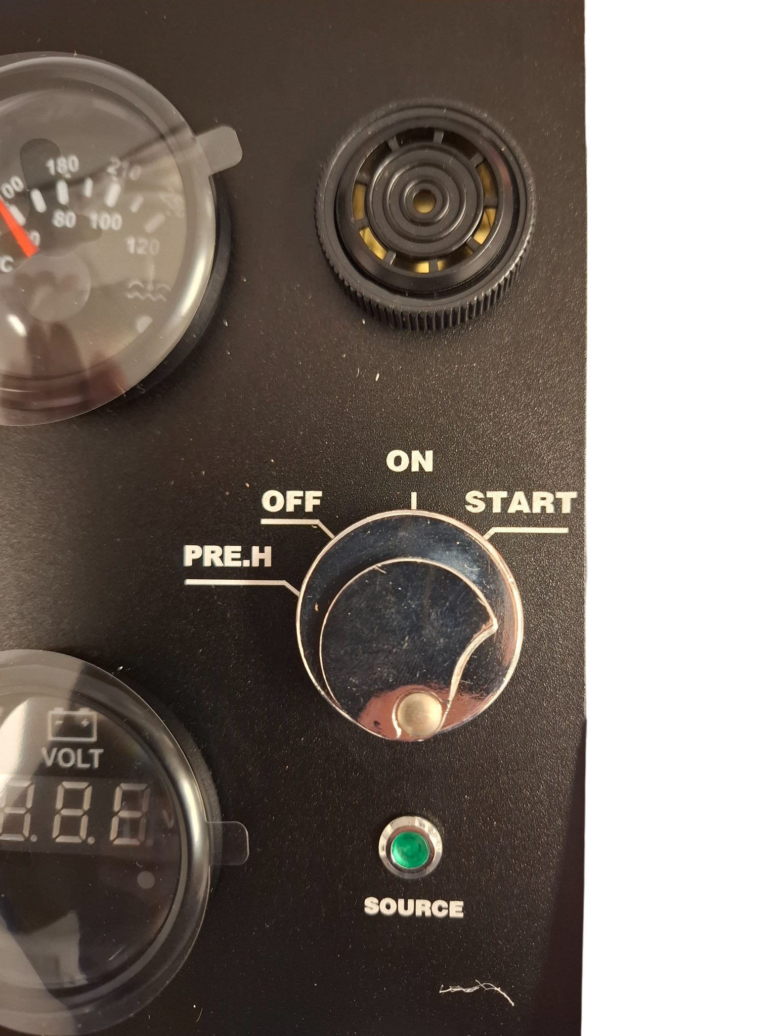 Dashboard 12/24v scheepsmotor groot inlcusief sensoren 3000Rpm - voorgloei functie - Afbeelding 2