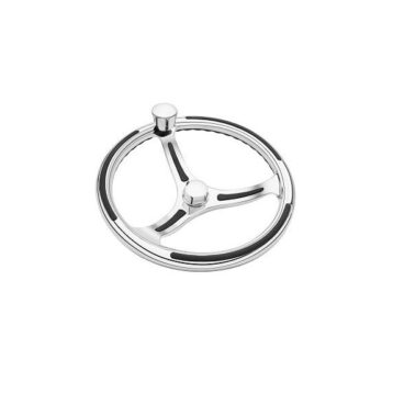 Primus Steering Wheel with Stainless Steel Glass Ball Bearing Knob, 39 cm Main Image