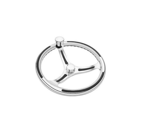 Primus Steering Wheel with Stainless Steel Glass Ball Bearing Knob, 39 cm Main Image