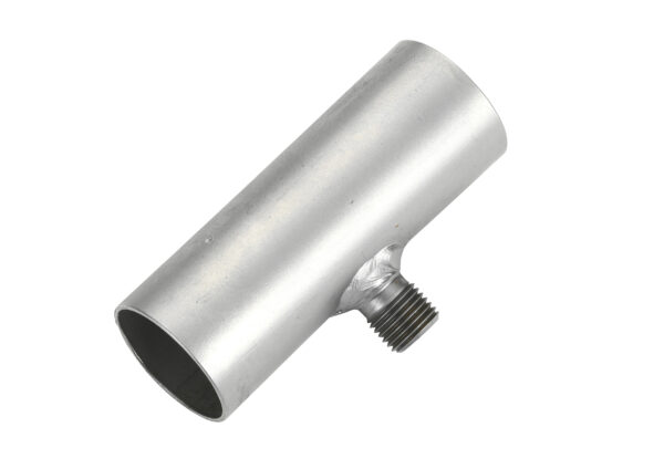 KLINNA Uitlaatpijp, standverwarming, connector, 24 mm, roestvrij staal, buisverbinder, stomp met 4 klemmen, 50 mm uitlaat, verlengbuis voor auto, vrachtwagen en boot, verwarmingssystemen, 2 stuks