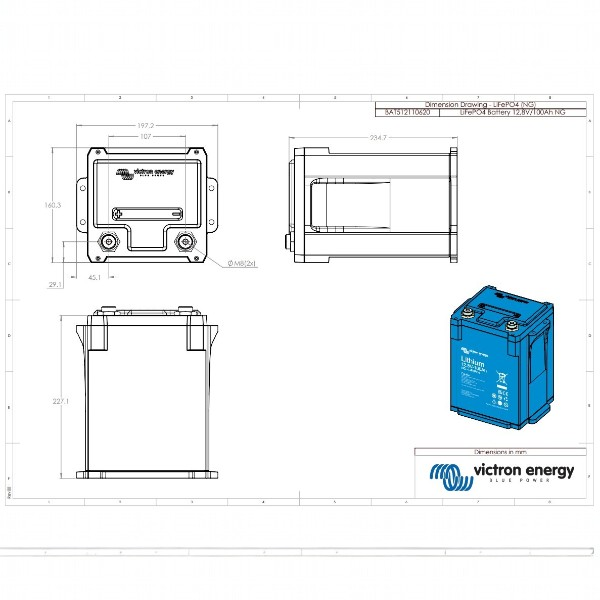 Victron Energy lithium NG accu 12,8V/100Ah