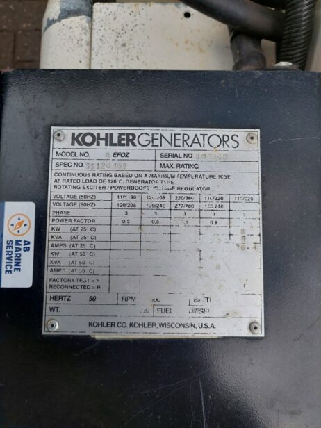 Kohler Generator 8EFOZ 8kVA 1500 rpm Engine in good order (generator defective) - Image 3