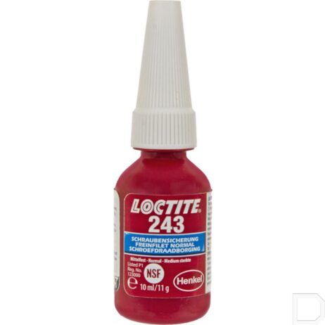 Schroefdraad borgmiddel 243- 10ml loctite blaauw