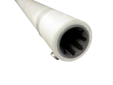 Exalto GRP schroefaskoker L=1200mm met rubber lager as ø40mm