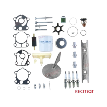 Yamaha maintenance kit with impeller, gaskets, spark plugs, thermostat and maintenance parts - RECKITF80B