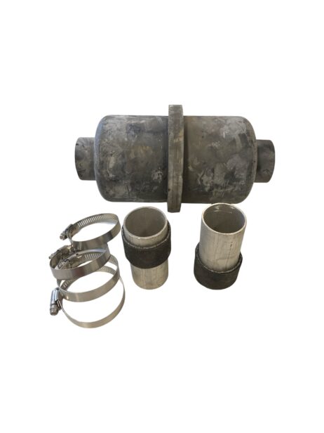 Bukh exhaust silencer with check valve DV10/DV20 020D4319