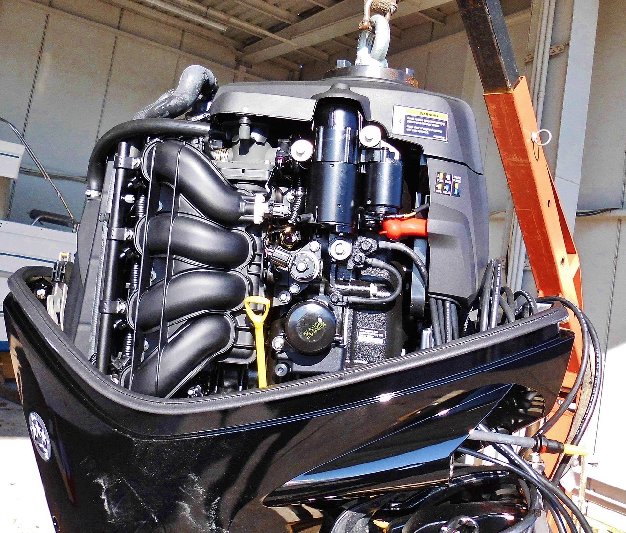 buitenboord motor close up