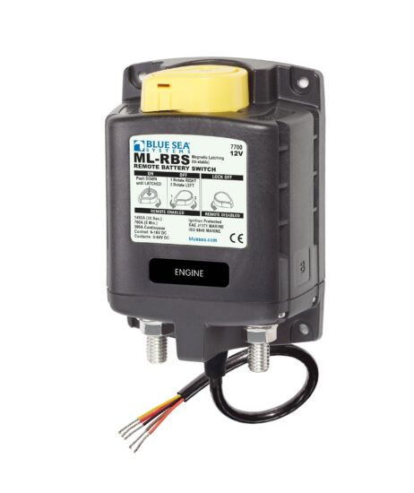 Hoofdmassa schakelaar 12v 500A electrisch Blue Sea Remote Accuschakelaar