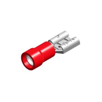 PVC sleeve 6.3X0.8 red 0.5 1.5mm² packaging 25 pieces
