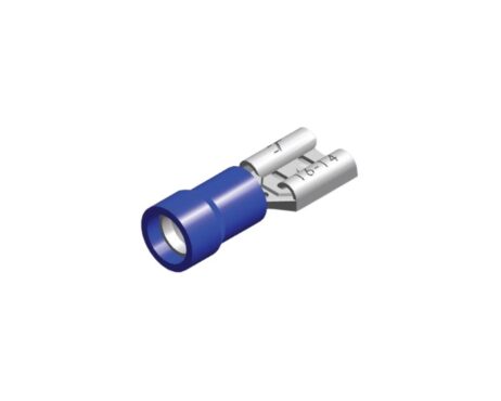PVC sleeve 6.3X0.8 blue 1.5-2.5 mm² packaging 25 pieces